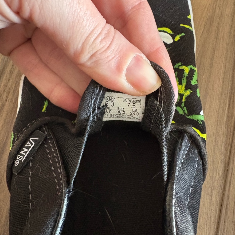Vans Slip-Ons with Green Monster Graphics - Picture 3 of 3